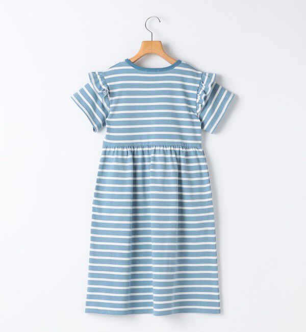 SHIPS KIDS「SHIPS KIDS:140～150cm / ボーダー フリル ワンピース」|ワンピース|