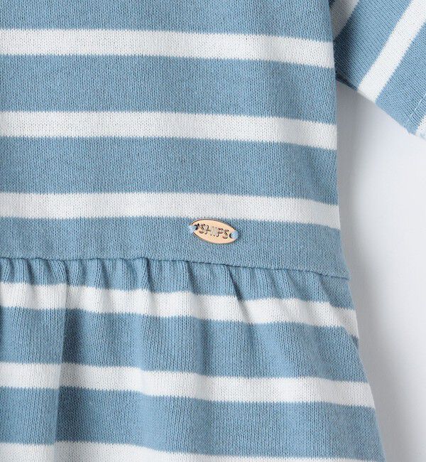 SHIPS KIDS「SHIPS KIDS:140～150cm / ボーダー フリル ワンピース」|ワンピース|