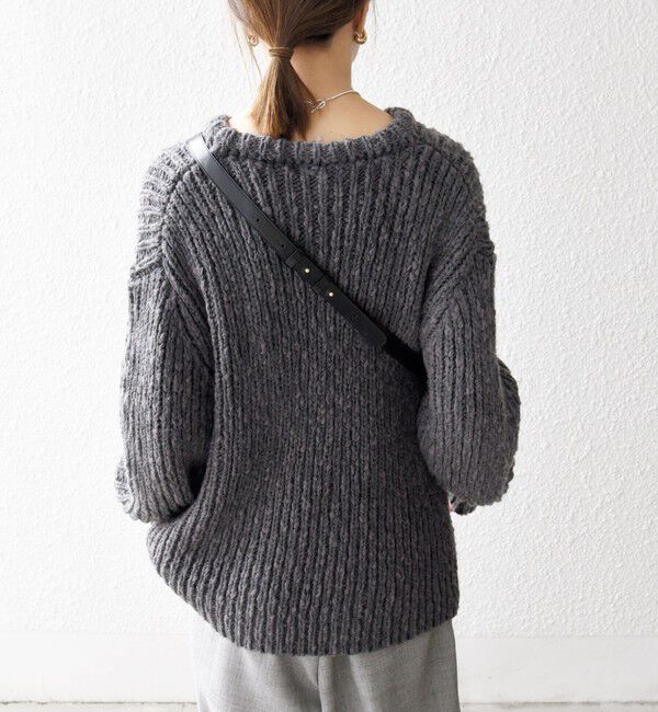 SHIPS any「SHIPS any:〈手洗い可能〉ロービング ルーズ ニット プルオーバー」|ニット・セーター|