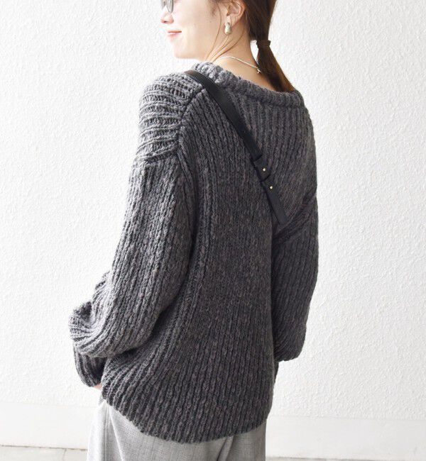 SHIPS any「SHIPS any:〈手洗い可能〉ロービング ルーズ ニット プルオーバー」|ニット・セーター|