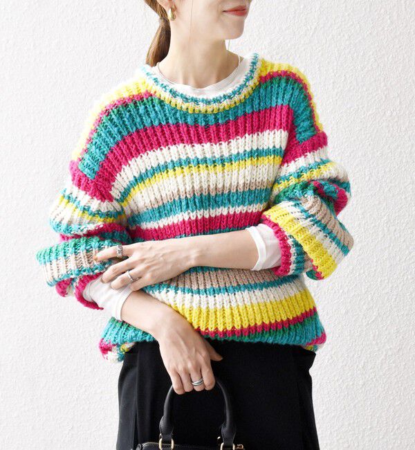 SHIPS any「SHIPS any:〈手洗い可能〉ロービング ルーズ ニット プルオーバー」|ニット・セーター|その他1