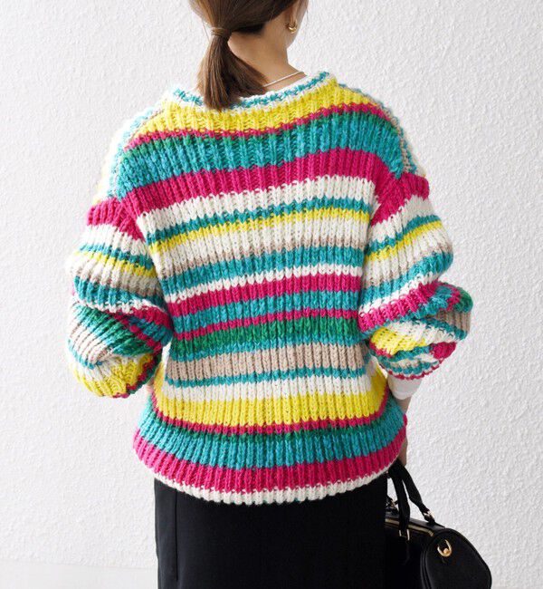 SHIPS any「SHIPS any:〈手洗い可能〉ロービング ルーズ ニット プルオーバー」|ニット・セーター|