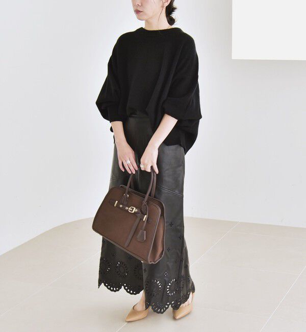 quaranciel「quaranciel:〈手洗い可能〉AQUA カシミヤ ミックス ドルマン ニット 25AW」|ニット・セーター|