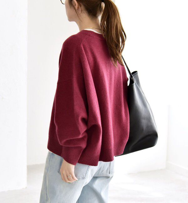 quaranciel「quaranciel:〈手洗い可能〉AQUA カシミヤ ミックス ドルマン ニット 25AW」|ニット・セーター|