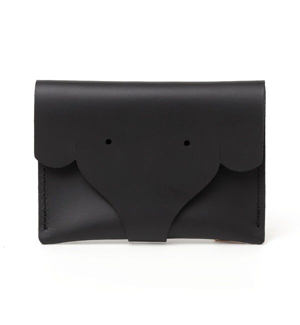 SHIPS any「VICE VERSA: エレファント モチーフ レザー カードケース」|名刺入れ・カードケース|ブラック