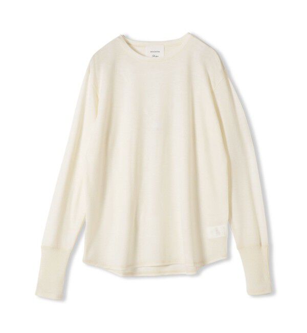 SHIPS for women「assiette:〈手洗い可能〉ウォッシャブル ウール カットソー」|Tシャツ・カットソー|オフホワイト