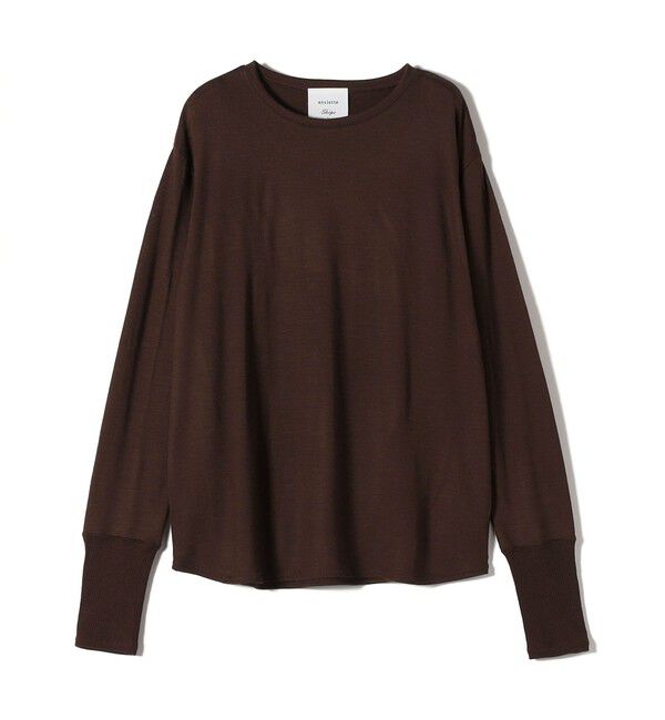 SHIPS for women「assiette:〈手洗い可能〉ウォッシャブル ウール カットソー」|Tシャツ・カットソー|ブラウン