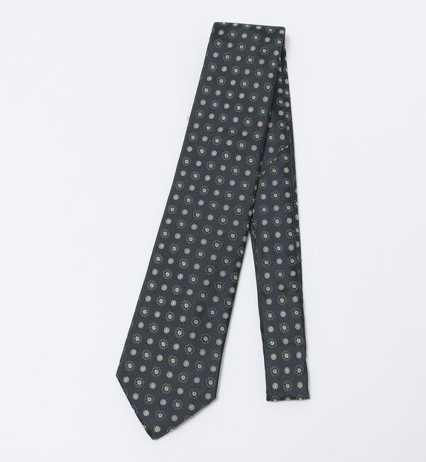 SHIPS「SHIPS: シルク サテン フラワー コモン ネクタイ」|ネクタイ・蝶ネクタイ|チャコールグレー