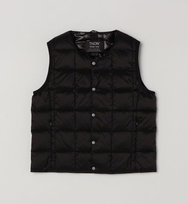 SHIPS any「TAION:〈手洗い可能〉クルーネック インナー ダウン ベスト <KIDS>」|ダウンベスト・ベスト|