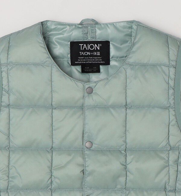 SHIPS any「TAION:〈手洗い可能〉クルーネック インナー ダウン ベスト <KIDS>」|ダウンベスト・ベスト|