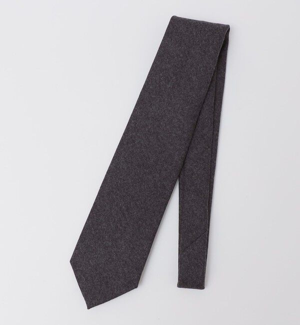 SHIPS「GALLIA: ウール ソリッド ネクタイ」|ネクタイ・蝶ネクタイ|ダークグレー