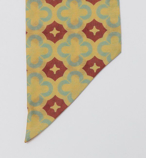 SHIPS「Puccini: コットン シルク タイル モチーフ スカーフ」|バンダナ・スカーフ|