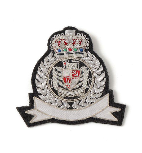 SHIPS for women「ANATHA:刺繍 ブローチ（エンブレム）」|ブローチ・コサージュ|ライトホワイト