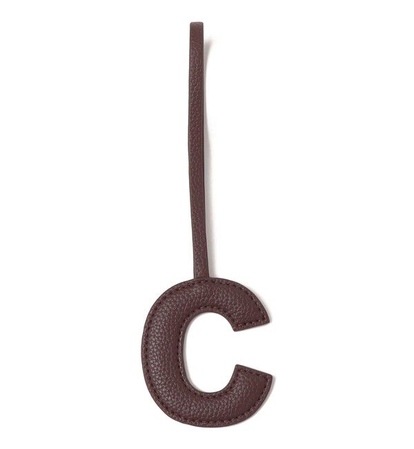 SHIPS for women「《予約》【WEB限定】George Cinq:イニシャル チャーム（ブラウン）」|チャーム・キーホルダー|