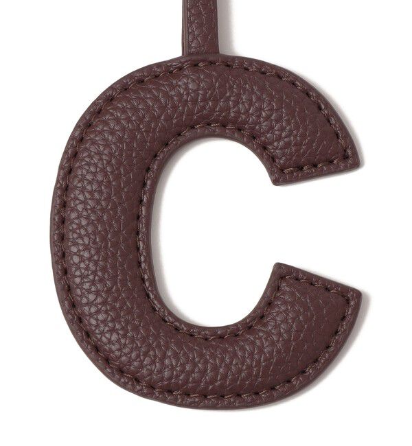 SHIPS for women「《予約》【WEB限定】George Cinq:イニシャル チャーム（ブラウン）」|チャーム・キーホルダー|