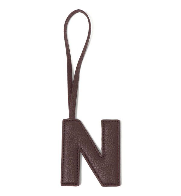 SHIPS for women「《予約》【WEB限定】George Cinq:イニシャル チャーム（ブラウン）」|チャーム・キーホルダー|