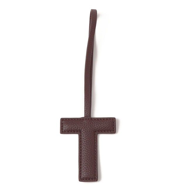 SHIPS for women「《予約》【WEB限定】George Cinq:イニシャル チャーム（ブラウン）」|チャーム・キーホルダー|