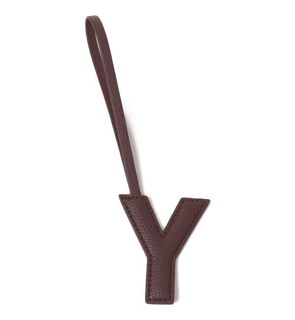 SHIPS for women「《予約》【WEB限定】George Cinq:イニシャル チャーム（ブラウン）」|チャーム・キーホルダー|