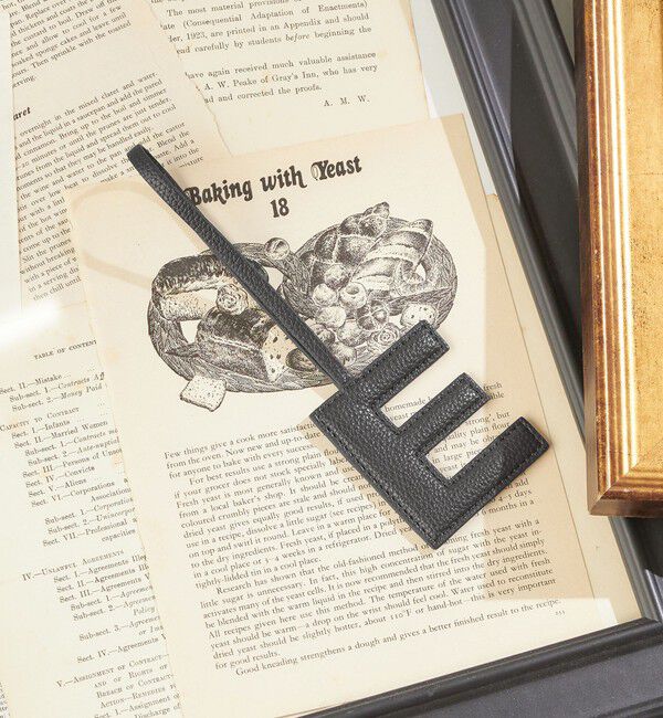 SHIPS for women「《予約》【WEB限定】George Cinq:イニシャル チャーム（ブラック）」|チャーム・キーホルダー|E