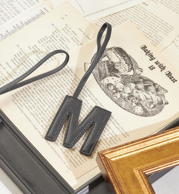 SHIPS for women「《予約》【WEB限定】George Cinq:イニシャル チャーム（ブラック）」|チャーム・キーホルダー|M