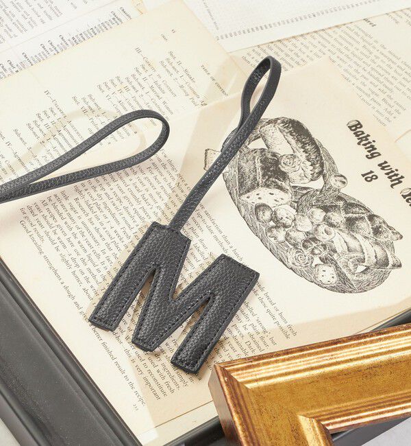 SHIPS for women「《予約》【WEB限定】George Cinq:イニシャル チャーム（ブラック）」|チャーム・キーホルダー|