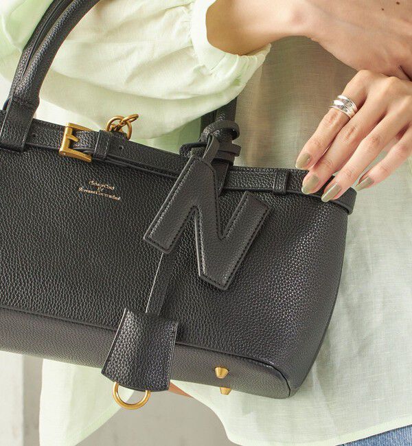 SHIPS for women「《予約》【WEB限定】George Cinq:イニシャル チャーム（ブラック）」|チャーム・キーホルダー|