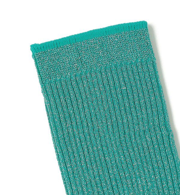 SHIPS for women「Piedi Nudi:グリッター リブ ミディ ソックス」|ソックス|