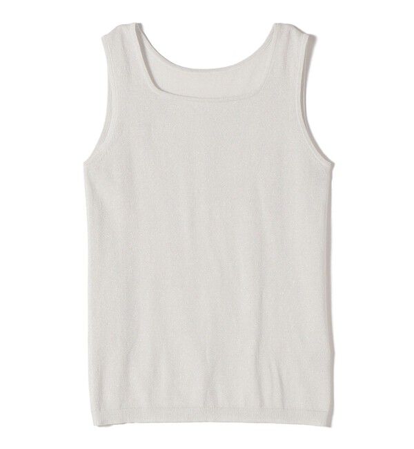 SHIPS for women「《予約》〈手洗い可能〉ラメ 2WAY ノースリーブ プルオーバー」|タンクトップ|