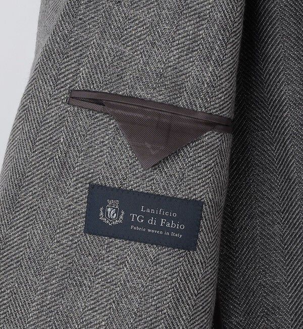 SHIPS「SHIPS: T.G.di Fabio ウール リネン ヘリンボーン ジャケット」|テーラードジャケット|