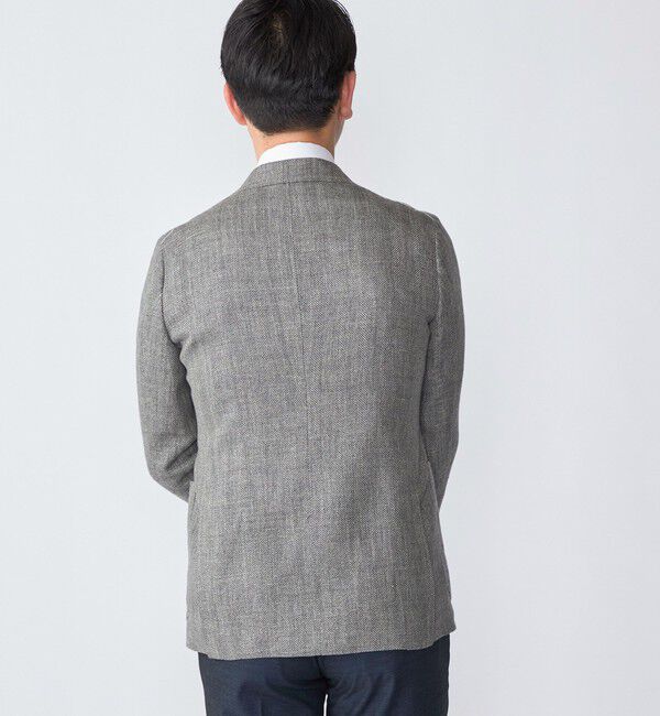 SHIPS「SHIPS: T.G.di Fabio ウール リネン ヘリンボーン ジャケット」|テーラードジャケット|