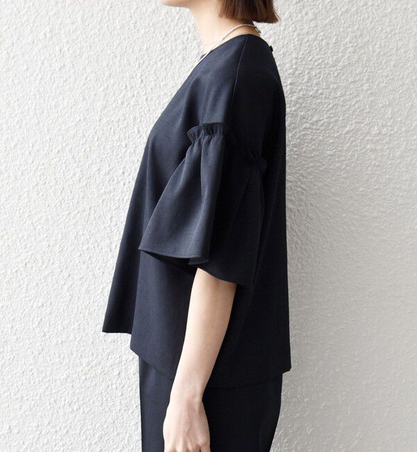 SHIPS any「《予約》SHIPS any:〈洗濯機可能〉リネン ライク ブラウス &times; イージー パンツ セットアップ」|その他|