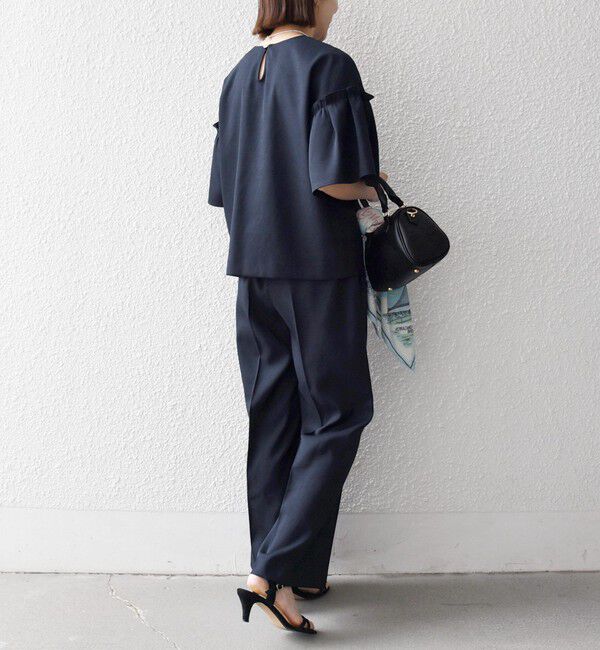 SHIPS any「《予約》SHIPS any:〈洗濯機可能〉リネン ライク ブラウス &times; イージー パンツ セットアップ」|その他|