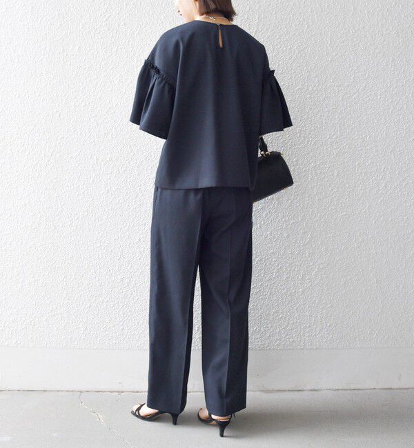 SHIPS any「《予約》SHIPS any:〈洗濯機可能〉リネン ライク ブラウス &times; イージー パンツ セットアップ」|その他|
