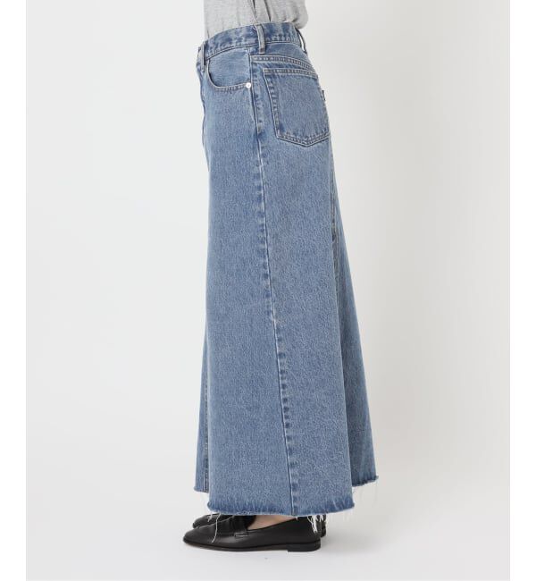 OUTDOOR PRODUCTS Usual Things「追加4ULTデニムスリットリーンスカート」|スカート|