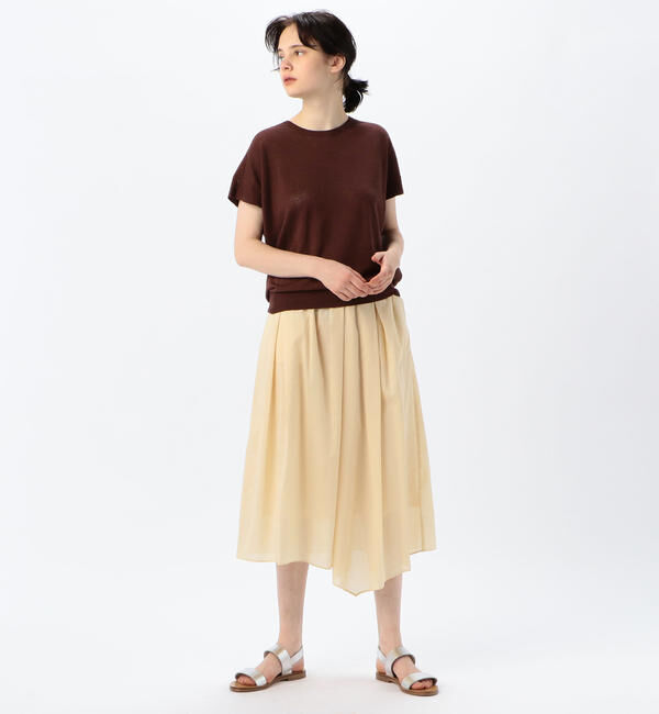 Ballsey「シアーローン アシンメトリーフレアスカート」|フレア|