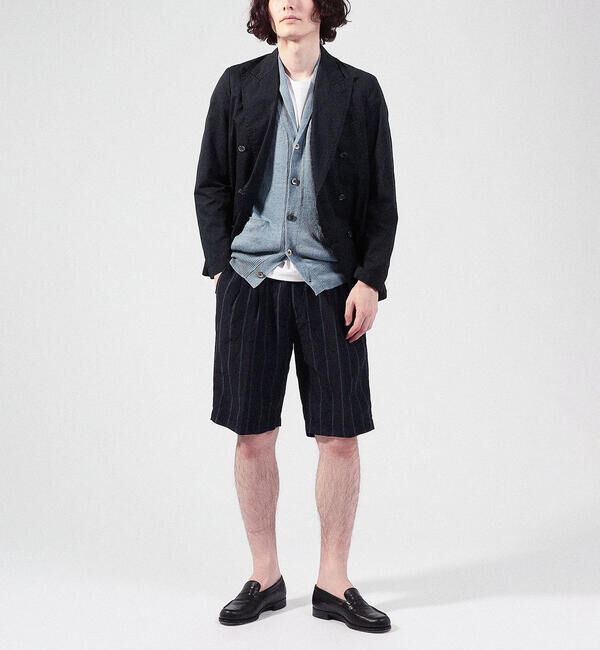 TOMORROWLAND MENS「ティントリネン Vネックニットベスト」|ニット・セーター|