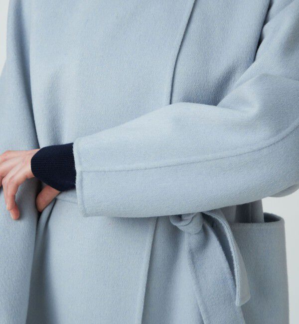 Ballsey「プレミアムウールリバー ノーカラーコート」|ノーカラーコート|