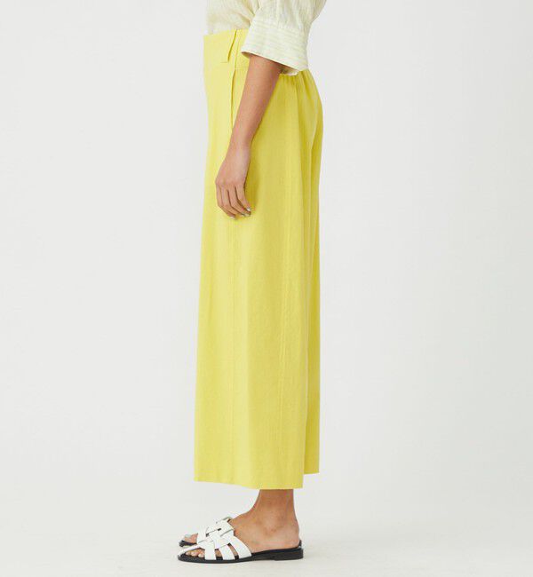 MACPHEE「レーヨンリネンコットン フレアクロップドパンツ」|その他|