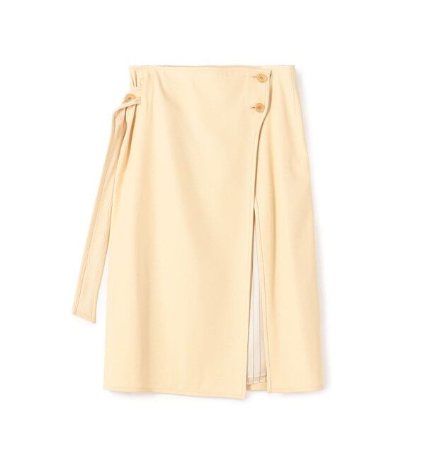 BACCA「ウールレーヨンツイル オーバースカート」|スカート|