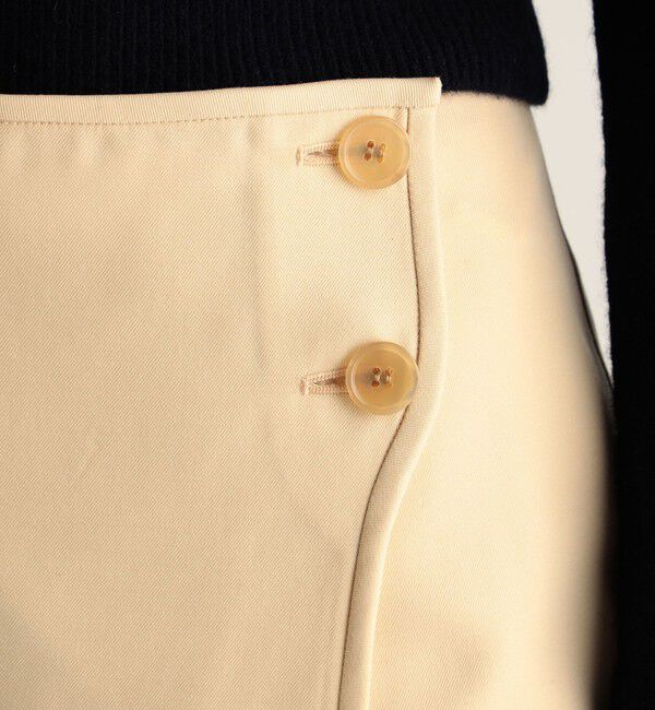 BACCA「ウールレーヨンツイル オーバースカート」|スカート|