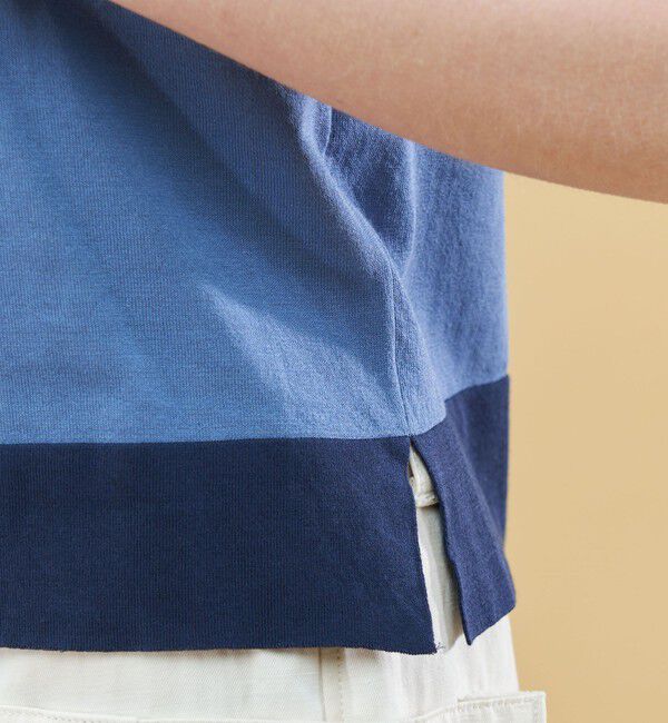 GALERIE VIE「クレープコットンカラーコンビ シャツカーディガン」|ニット・セーター|