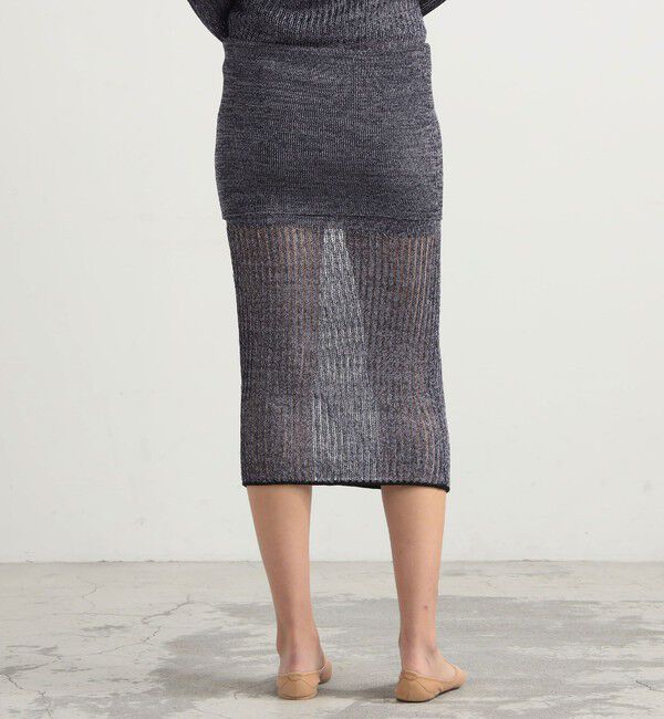 BACCA「ポリエステルレース ニットチューブスカート」|スカート|