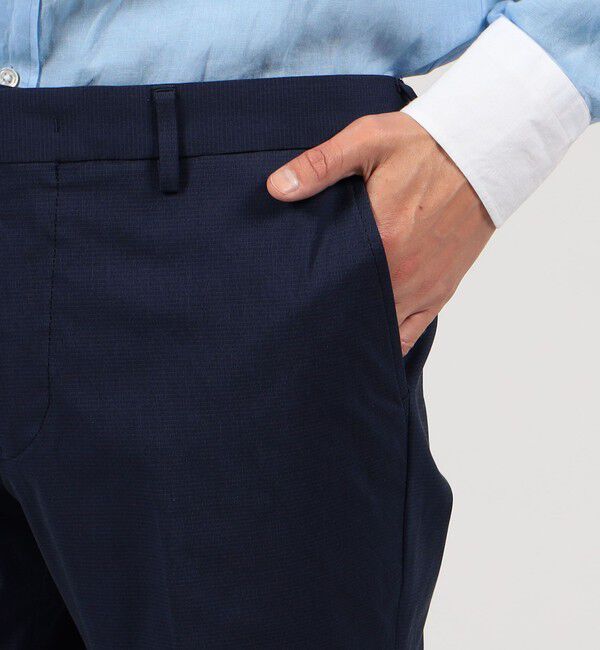 TOMORROWLAND MENS「コットンナイロンポリウレタン スリムパンツ」|チノ|