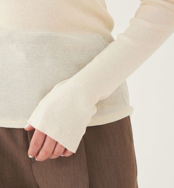 GALERIE VIE「コットンカシミヤジャージー クルーネックプルオーバー」|Tシャツ・カットソー|