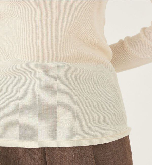 GALERIE VIE「コットンカシミヤジャージー クルーネックプルオーバー」|Tシャツ・カットソー|