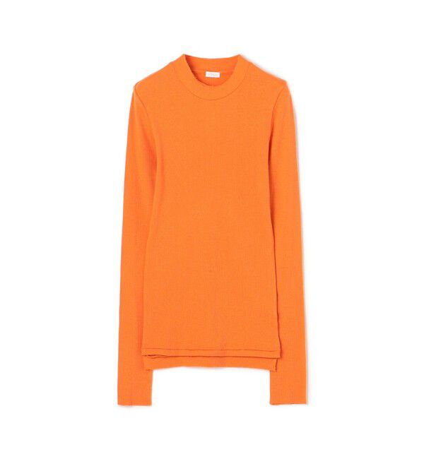 GALERIE VIE「コットンカシミヤジャージー クルーネックプルオーバー」|Tシャツ・カットソー|23 オレンジ