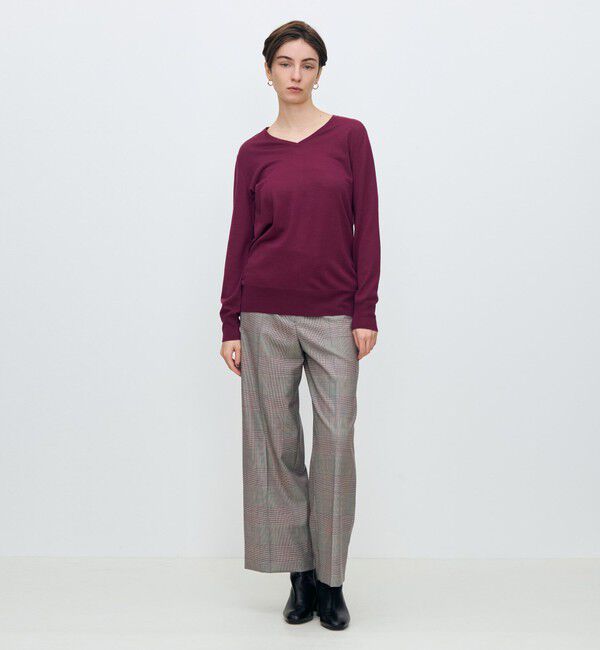 TOMORROWLAND collection「エクストラファインウール Vネックプルオーバー」|ニット・セーター|