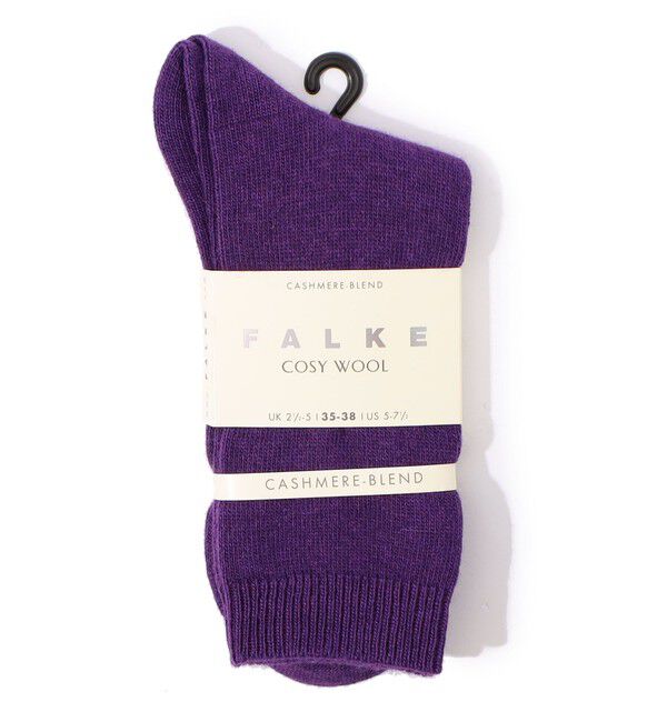TOMORROWLAND GOODS「FALKE Cosy ウールブレンドソックス」|ソックス|79 ダークパープル