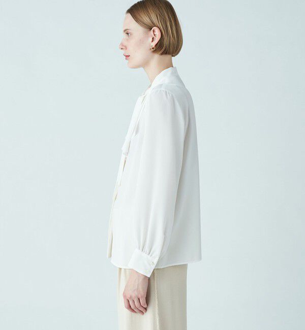 クリアデシン フリルボウタイブラウス（Ballsey）｜ルミネの