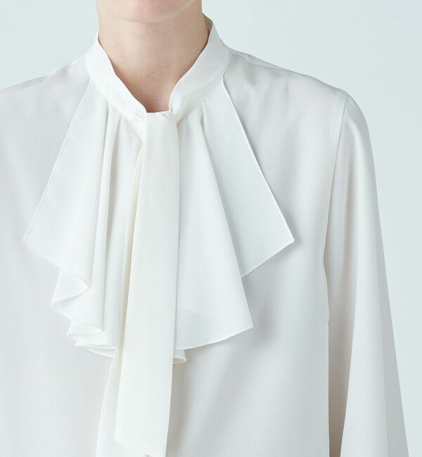 クリアデシン フリルボウタイブラウス（Ballsey）｜ルミネの